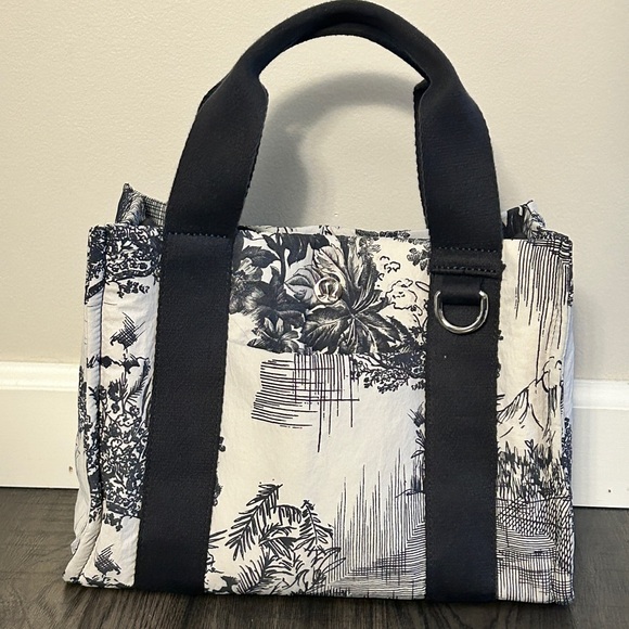 Lululemon Boxy Mini Tote 4.5 L Bag Sketch Toile Turtledove Navy/Obsidian RARE - Picture 2 of 9